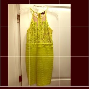 Lime green bodycon dress